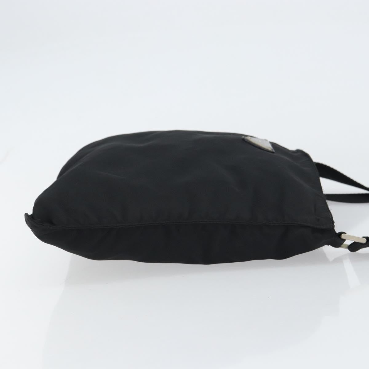 Prada Flat Messenger Bag Tessuto Black Nylon Shoulder Bag Bag