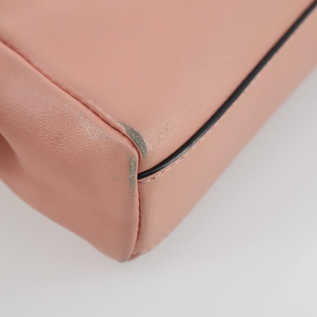 Fendi Peekaboo Bag Leather Pink Leather Handbag