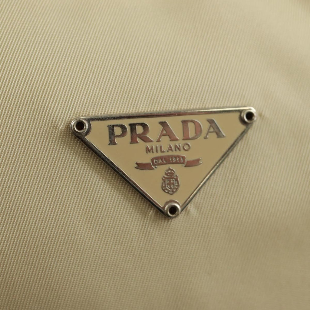 Prada Hobo Tessuto Beige Nylon Handbag