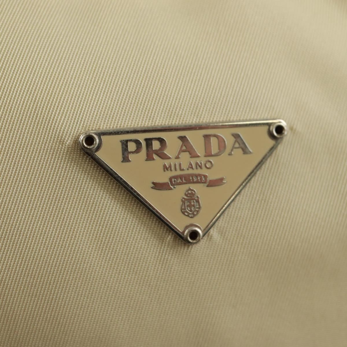 Prada Hobo Tessuto Beige Nylon Handbag