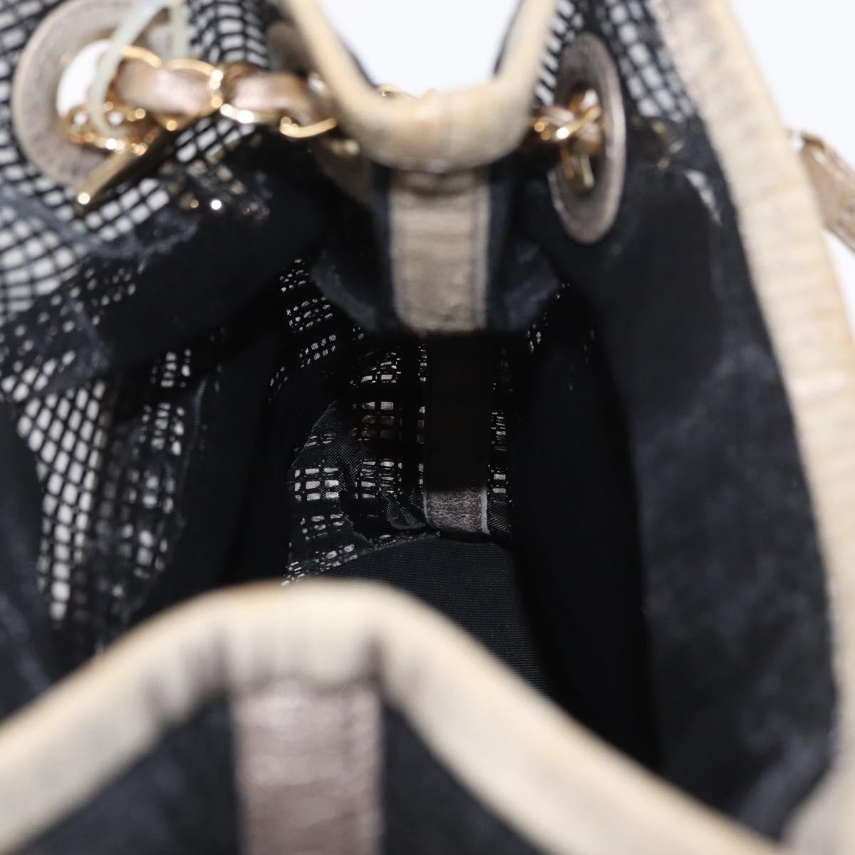 Chanel Chain Bucket Bag Mesh And Leather Black Leather Shoulder Bag Bag