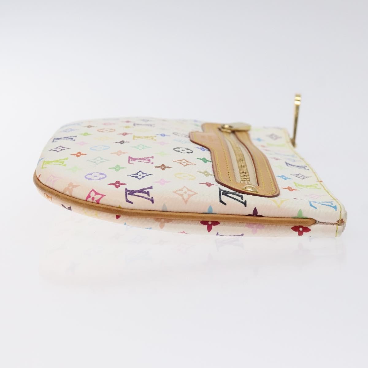 Louis Vuitton Pochette Gm Monogram Multicolor White Canvas Clutche & Pouche Bag