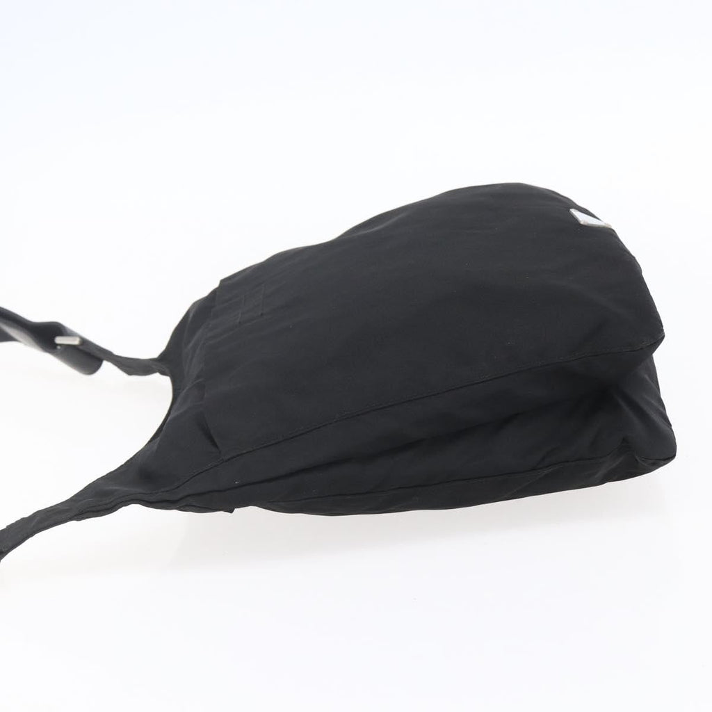 Prada Zip Messenger Quilted Tessuto Black Nylon Shoulder Bag Bag