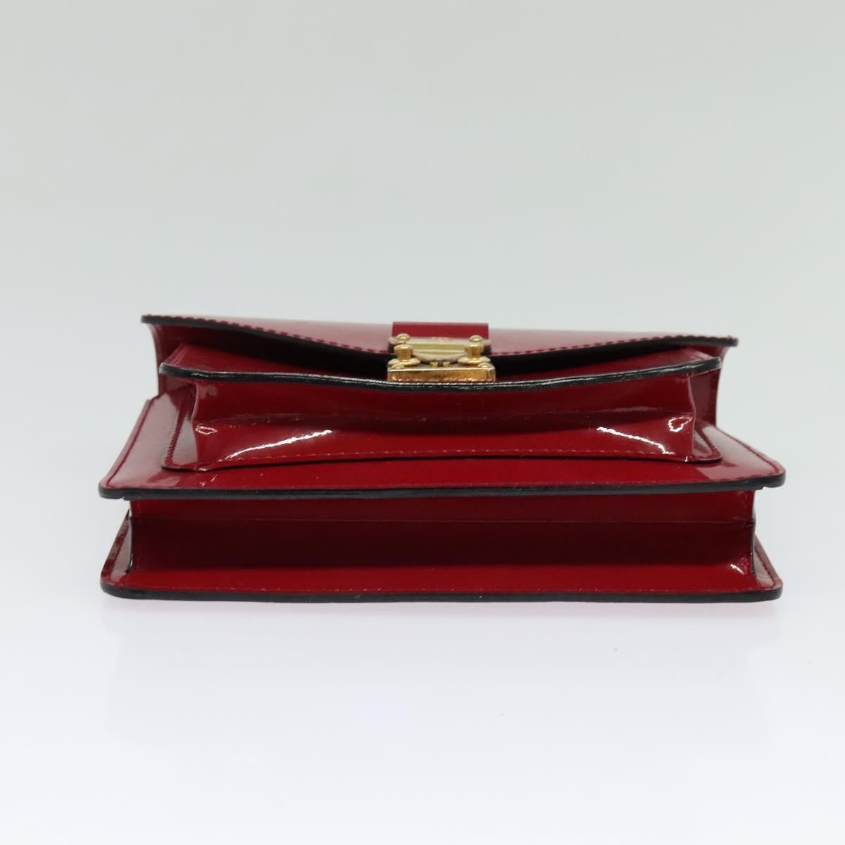 Louis Vuitton Monceau Handbag Vernis Burgundy Patent_Leather Bag