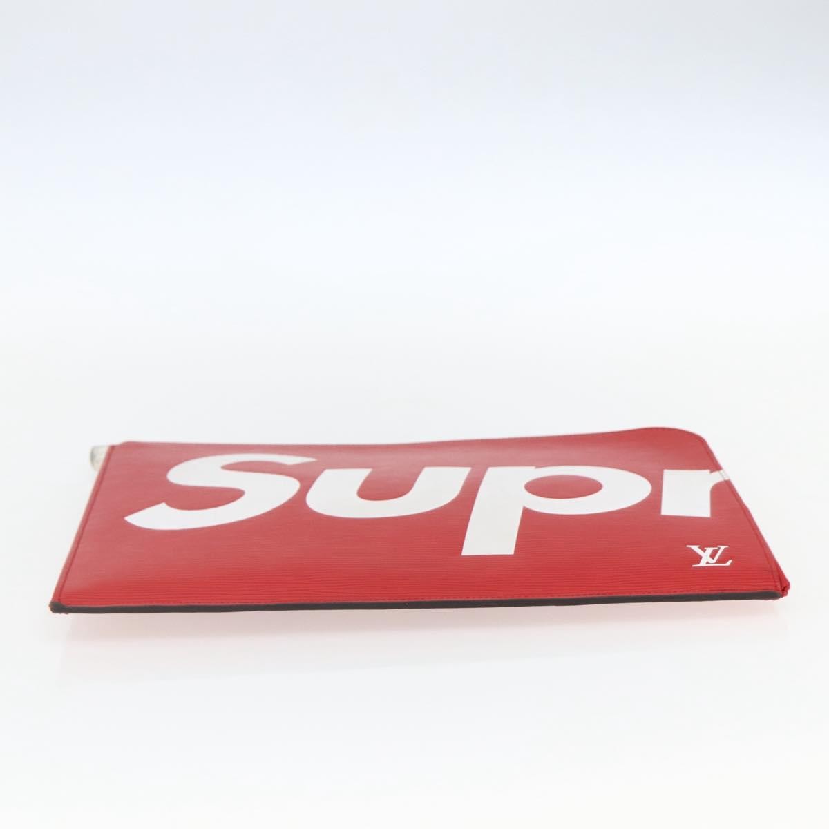 Louis Vuitton Pochette Jour Limited Edition Supreme Epi Leather Red Leather Clutche & Pouche Bag
