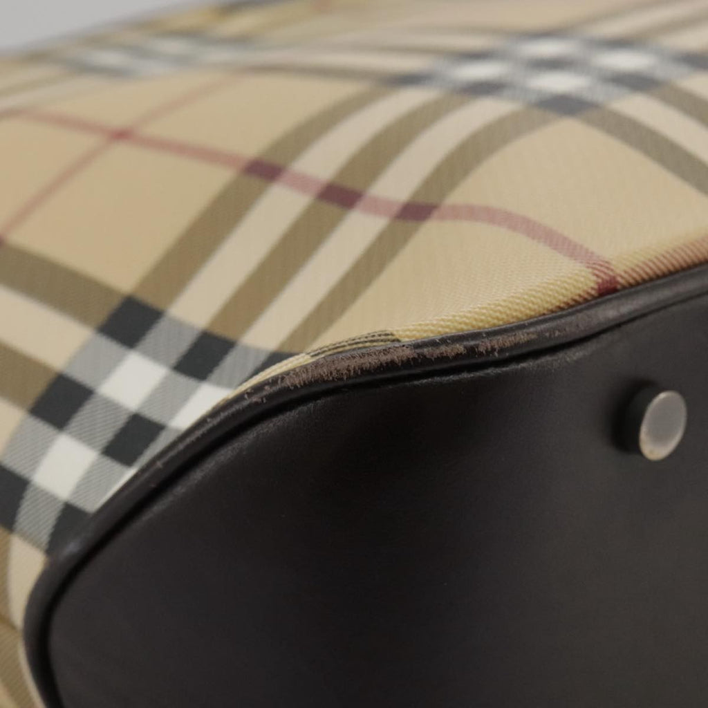 Burberry Nova Check Handbag Nova Check Canvas And Leather Beige Canvas Handbag