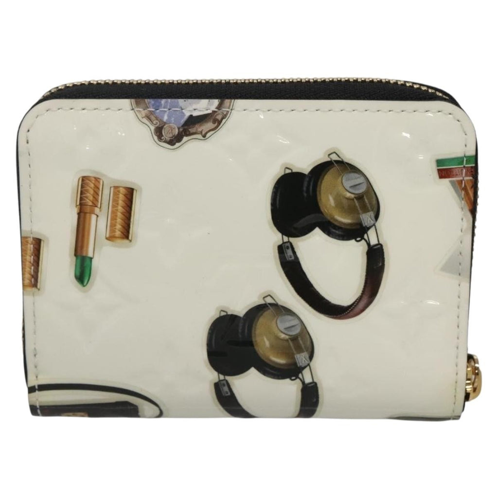 Louis Vuitton Nicolas Ghesquière Zippy Wallet Patent Monogram White Patent_Leather Wallets Accessory
