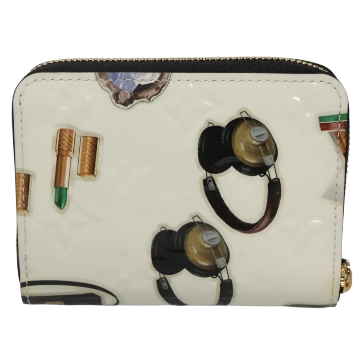 Louis Vuitton Nicolas Ghesquière Zippy Wallet Patent Monogram White Patent_Leather Wallets Accessory