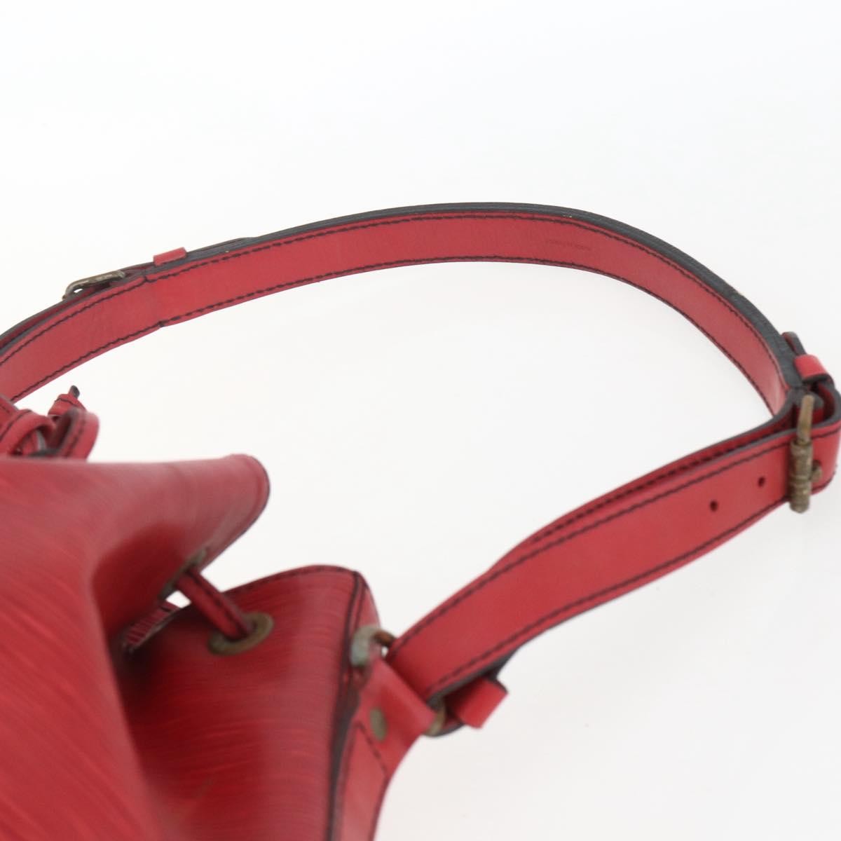 Louis Vuitton Petit Noe Nm Handbag Epi Leather Red Leather Shoulder Bag
