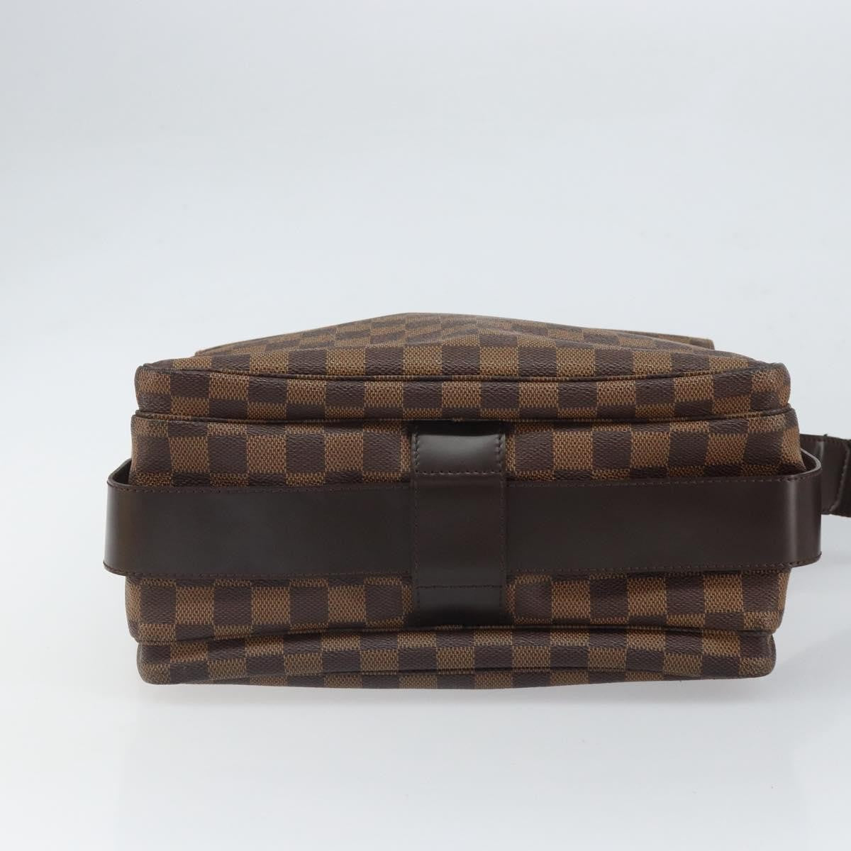Louis Vuitton Naviglio Handbag Damier Brown Canvas Shoulder Bag