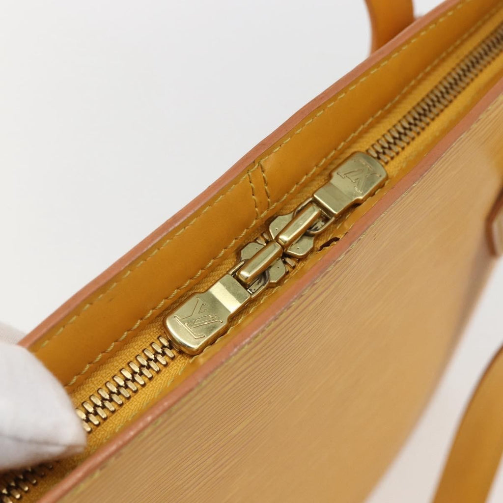 Louis Vuitton Lussac Handbag Epi Leather Yellow Leather Shoulder Bag