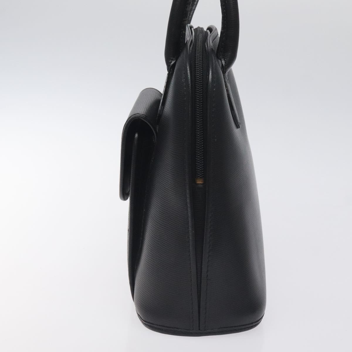 Celine Circle Logo Handbag Leather Black Leather Bag