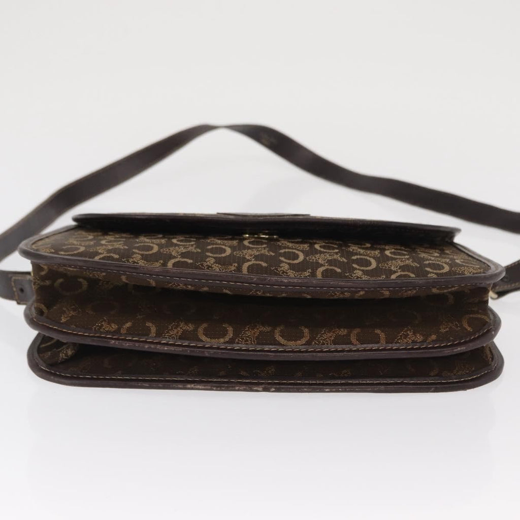 Celine C Sulky Shoulder Bag Canvas Brown Canvas Shoulder Bag Bag