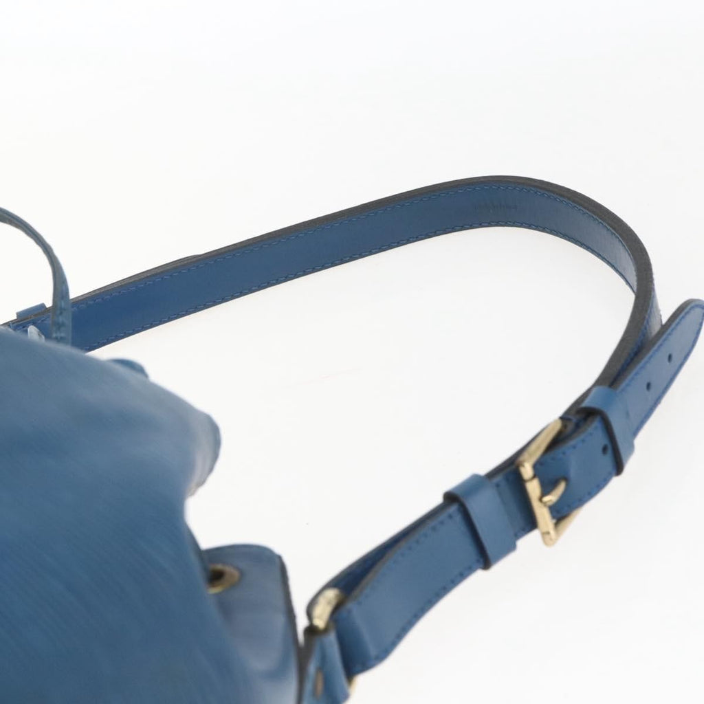 Louis Vuitton Petit Noe Handbag Epi Leather Blue Leather Shoulder Bag