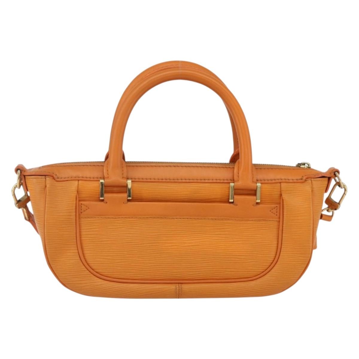 Louis Vuitton Danura Handbag Epi Orange Leather Handbag