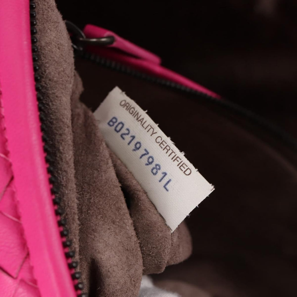 Bottega Veneta Veneta Hobo Intrecciato Nappa Pink Leather Bag