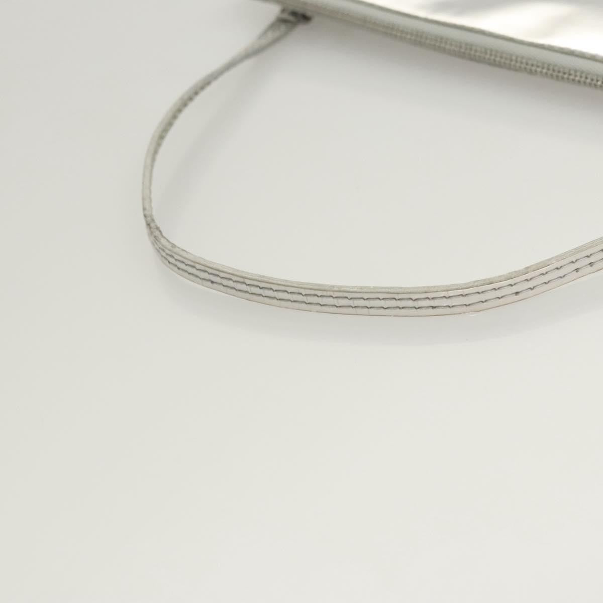 Louis Vuitton Pochette Plate Monogram Mirror Silver Patent_Leather Clutche & Pouche Bag