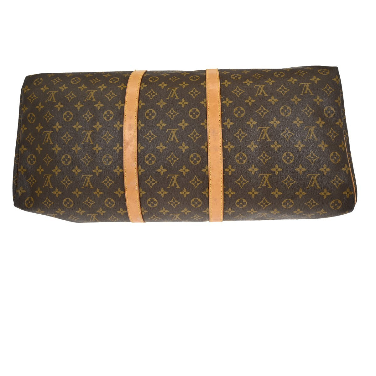 Louis Vuitton Keepall Bag Monogram Canvas Brown Canvas Travel Bag