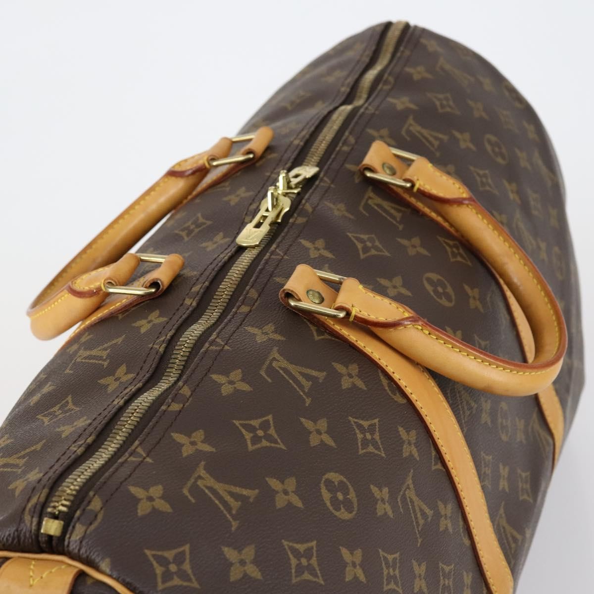 Louis Vuitton Keepall Bag Monogram Canvas Brown Canvas Travel Bag