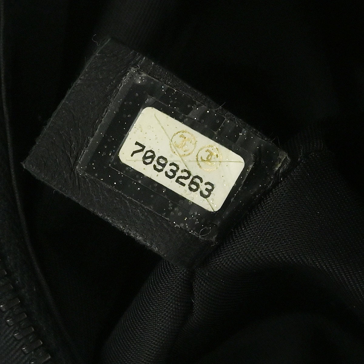 Chanel Travel Line Barrel Bag Nylon Black Nylon Handbag