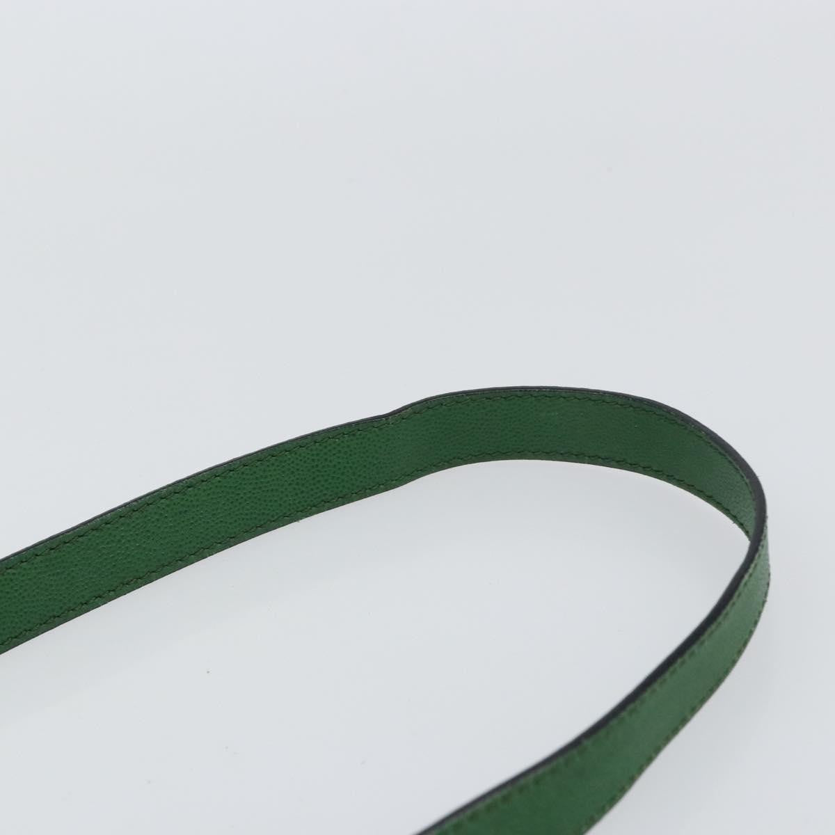 Celine Vintage Shoulder Bag Leather Green Leather Shoulder Bag Bag
