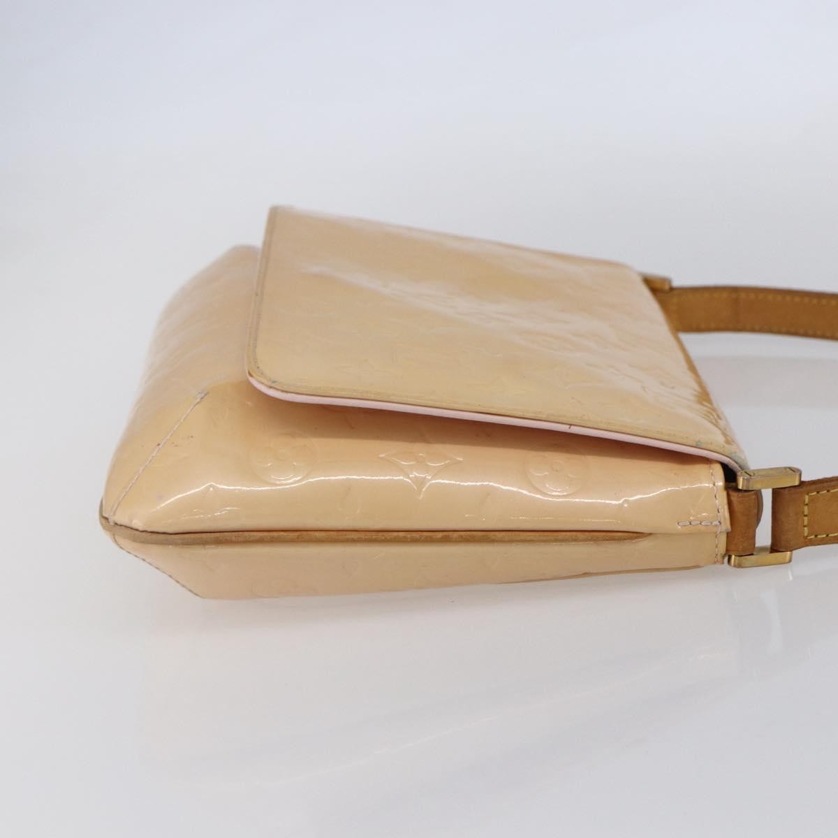 Louis Vuitton Thompson Street Handbag Monogram Vernis Beige Patent_Leather Shoulder Bag