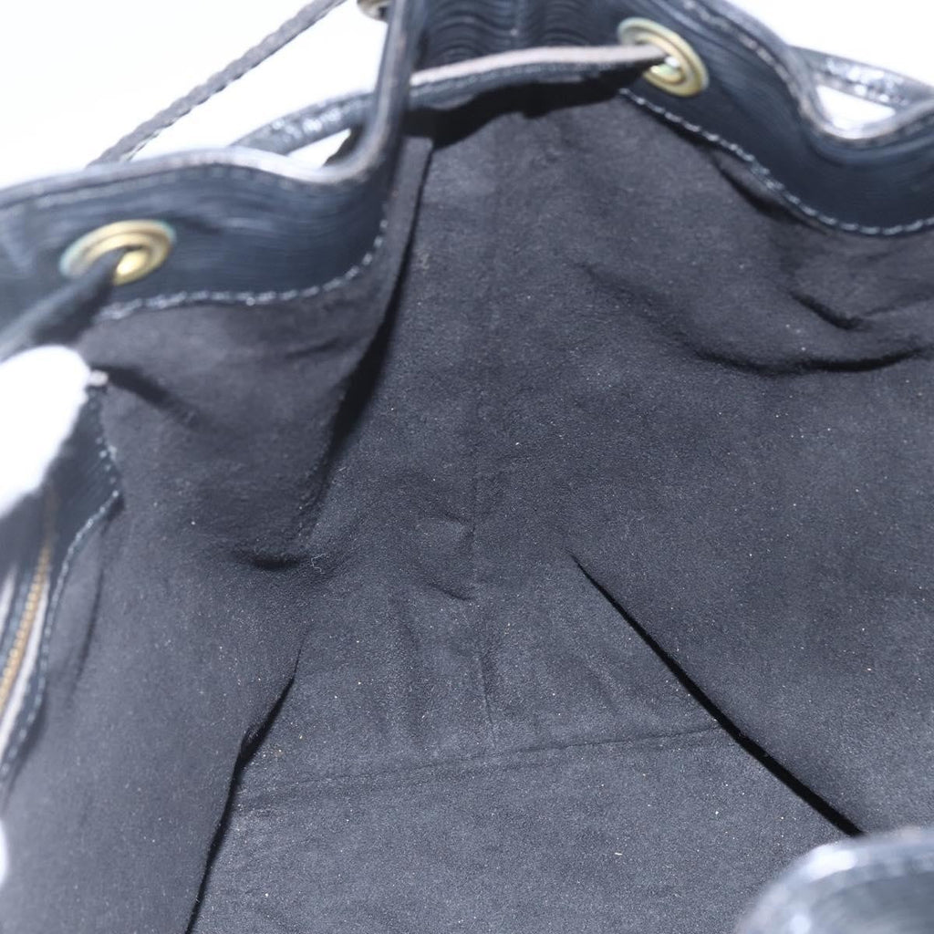 Louis Vuitton Petit Noe Handbag Epi Leather Black Leather Shoulder Bag