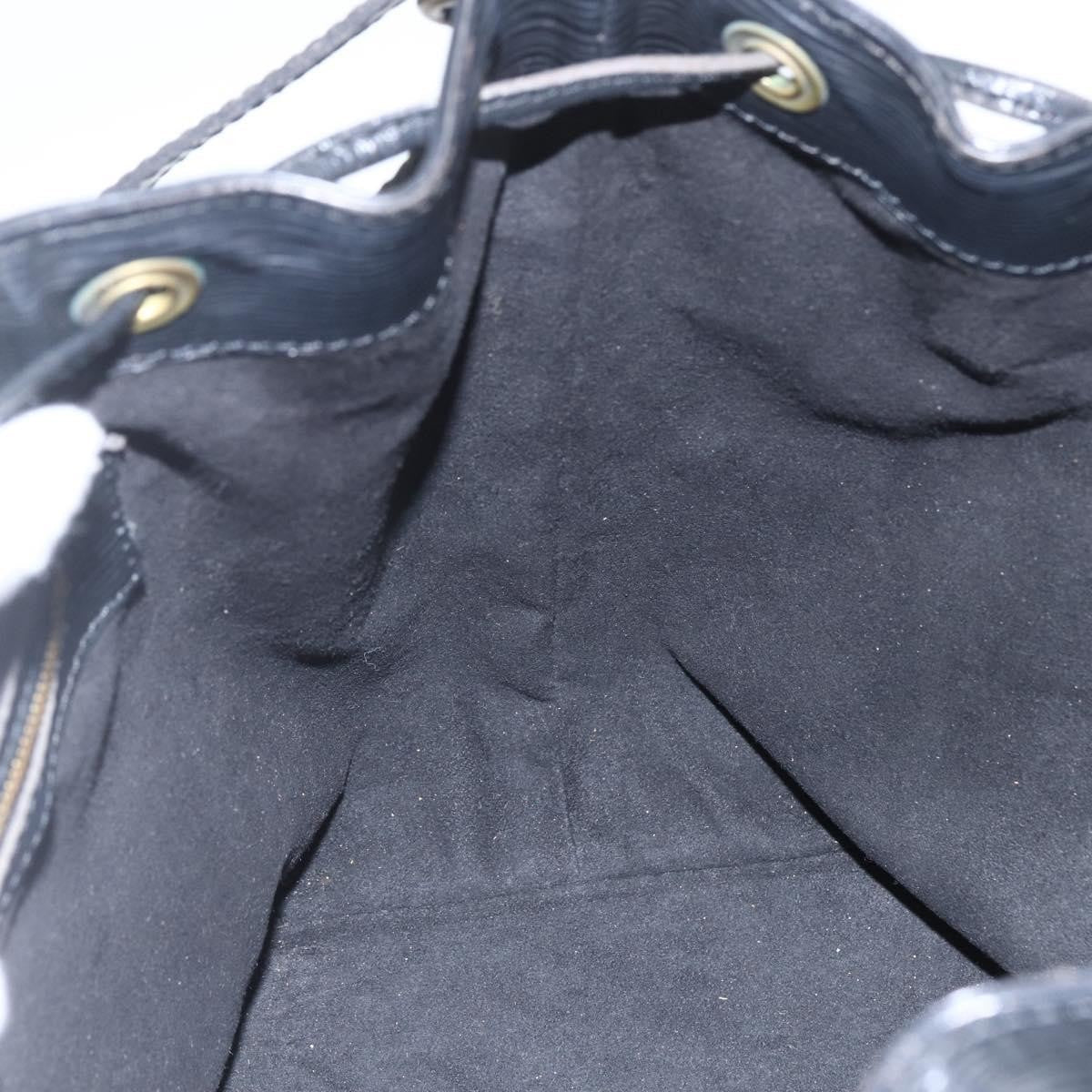 Louis Vuitton Petit Noe Handbag Epi Leather Black Leather Shoulder Bag