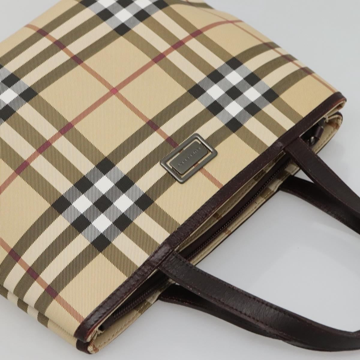 Burberry Nova Check Handbag Nova Check Canvas Beige Canvas Handbag