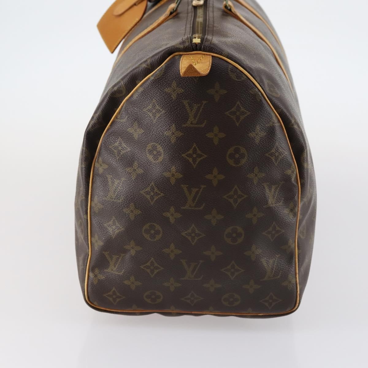 Louis Vuitton Keepall Bag Monogram Canvas Brown Canvas Travel Bag
