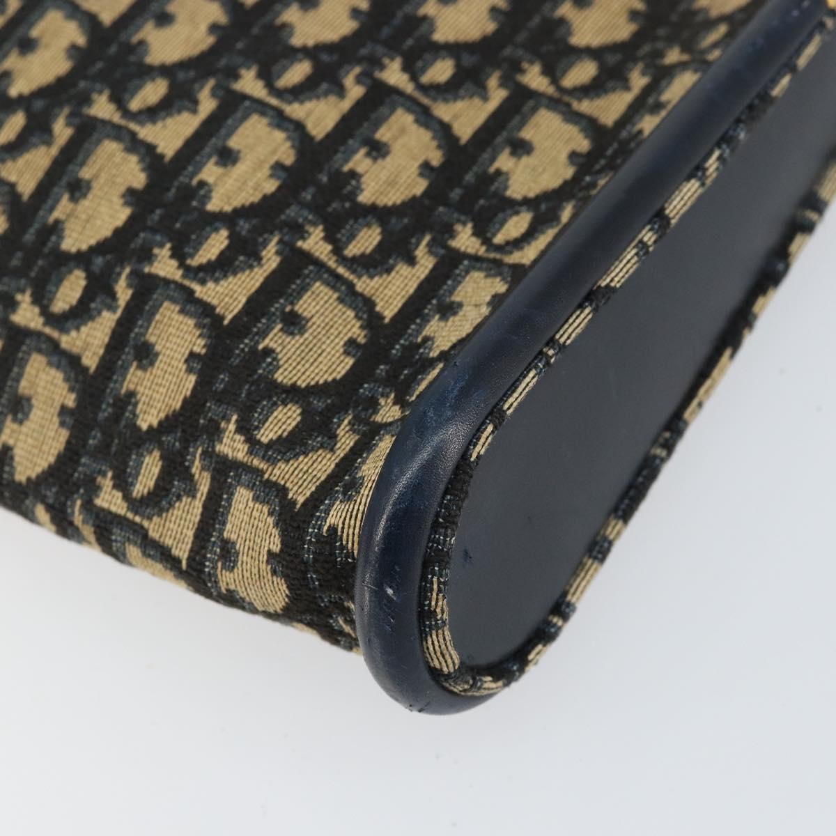 Christian Dior Vintage Trotter Shoulder Bag Canvas Navy Canvas Shoulder Bag Bag (Pre-Owned)