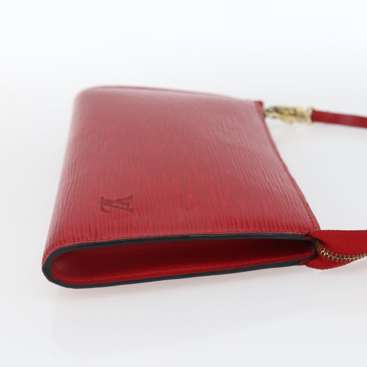 Louis Vuitton Pochette Accessoires Epi Leather Red Leather Clutche & Pouche Bag