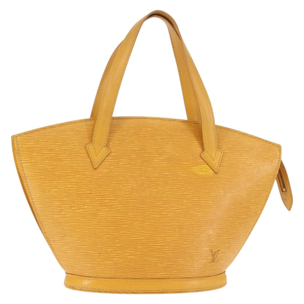Louis Vuitton Saint Jacques Handbag Epi Leather Yellow Leather Handbag
