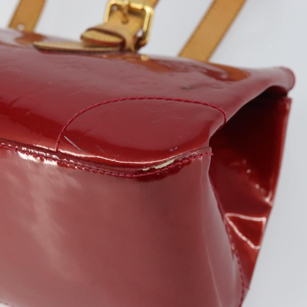 Louis Vuitton Rosewood Avenue Handbag Monogram Vernis Red Patent_Leather Handbag
