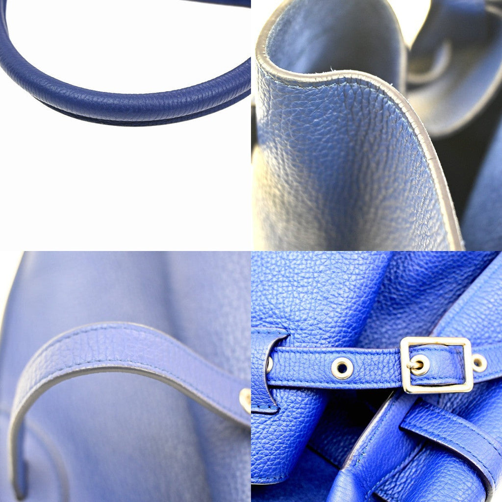 Celine Big Bag Bucket Leather Blue Leather Handbag