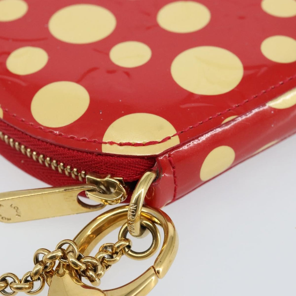 Louis Vuitton Boite Chapeau Coin Purse Patent Leather Red Patent_Leather Wallets Accessory