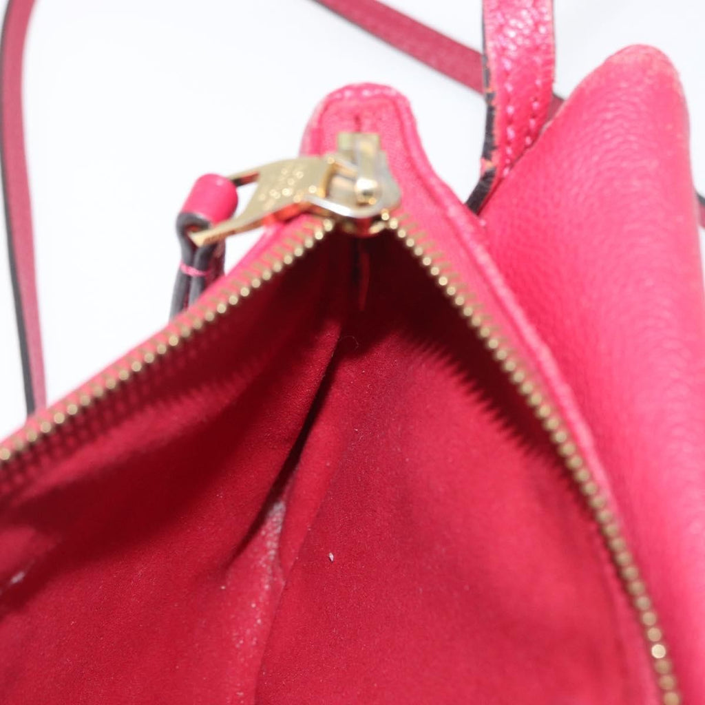 Louis Vuitton Twice Handbag Monogram Empreinte Leather Burgundy Leather Shoulder Bag