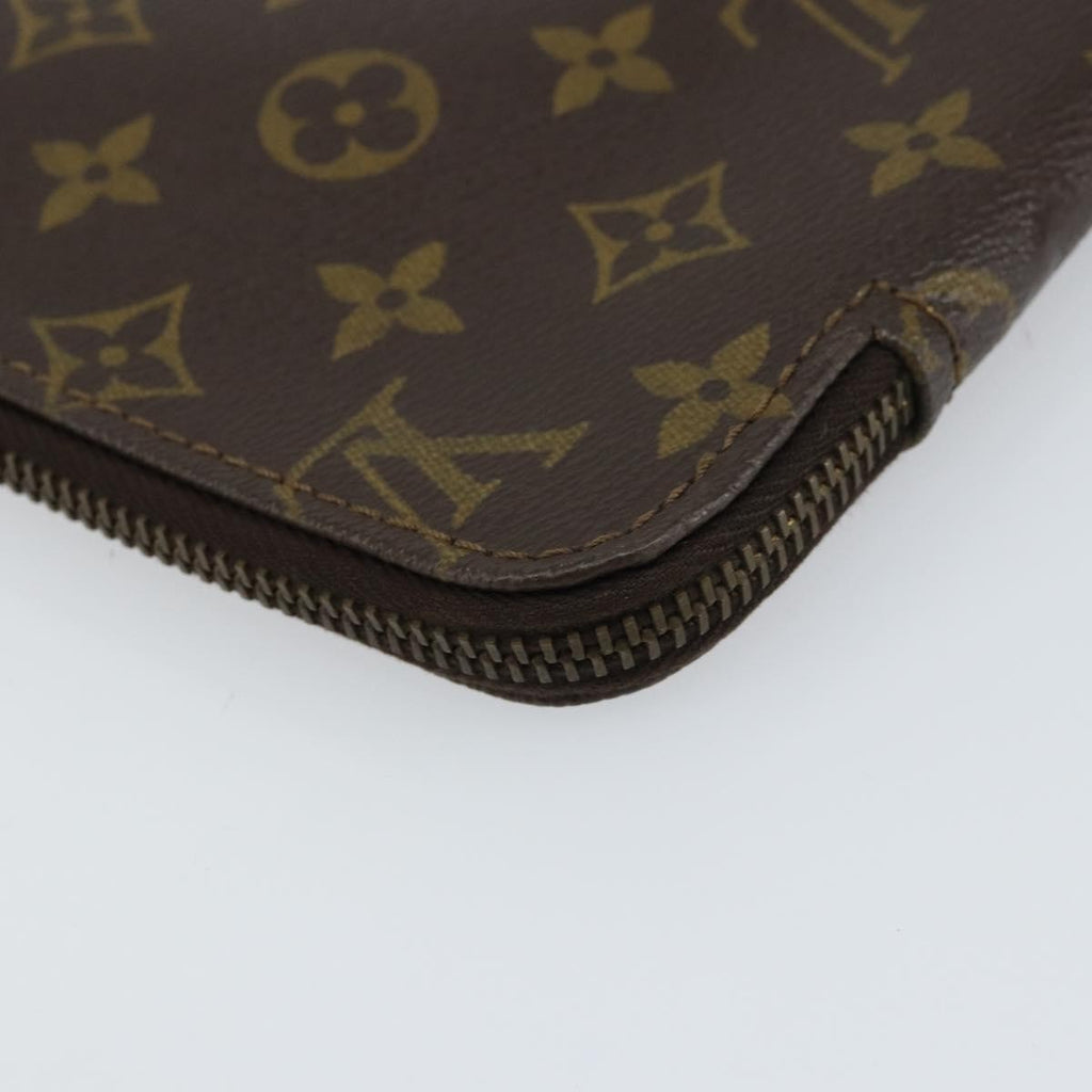 Louis Vuitton Poche Documents Monogram Canvas Brown Canvas Clutche & Pouche Bag
