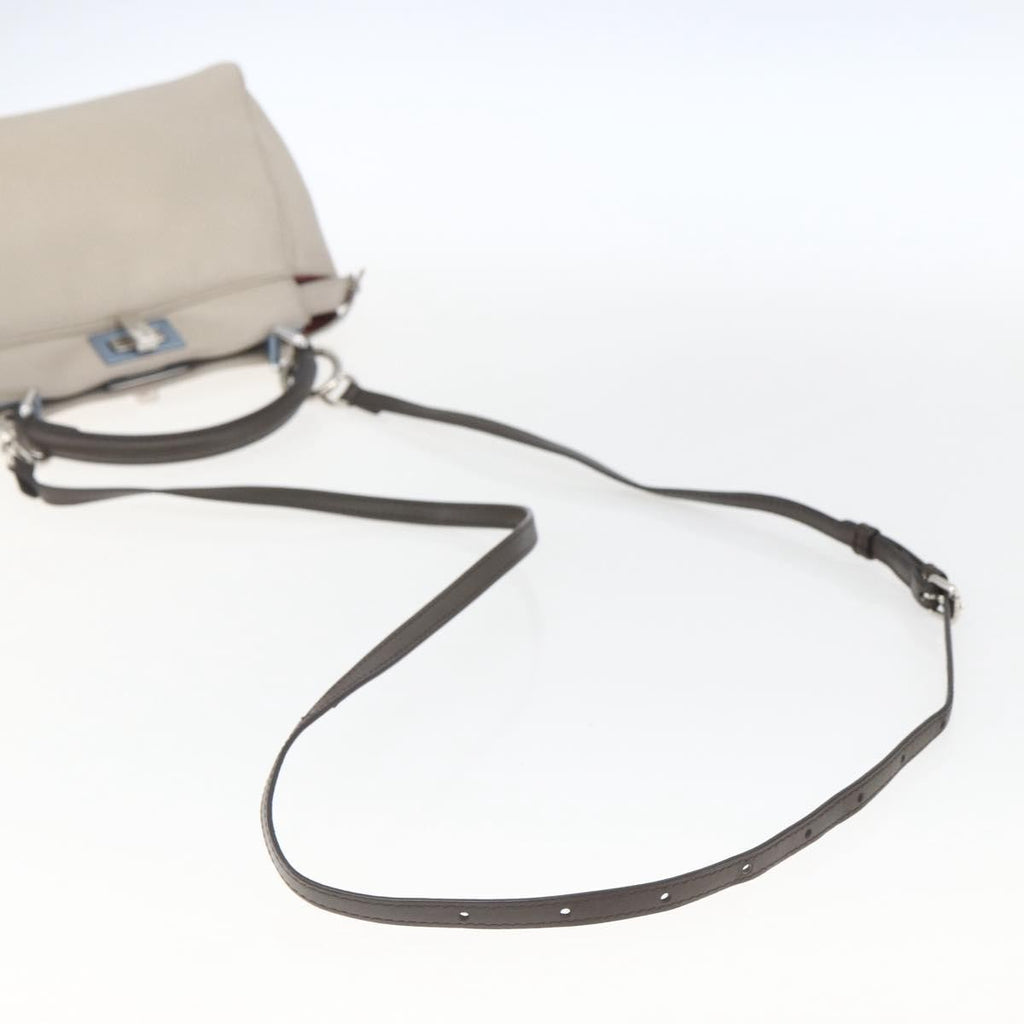 Fendi Peekaboo Bag Leather Beige Leather Handbag