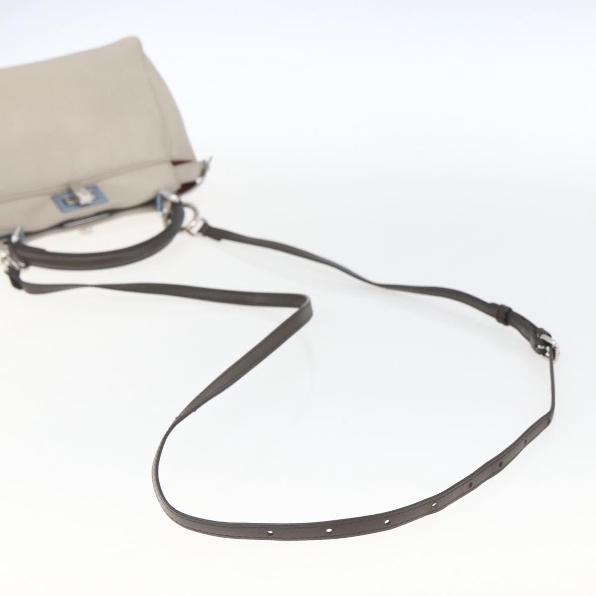 Fendi Peekaboo Bag Leather Beige Leather Handbag
