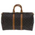 Louis Vuitton Keepall Bag Monogram Canvas Brown Canvas Travel Bag