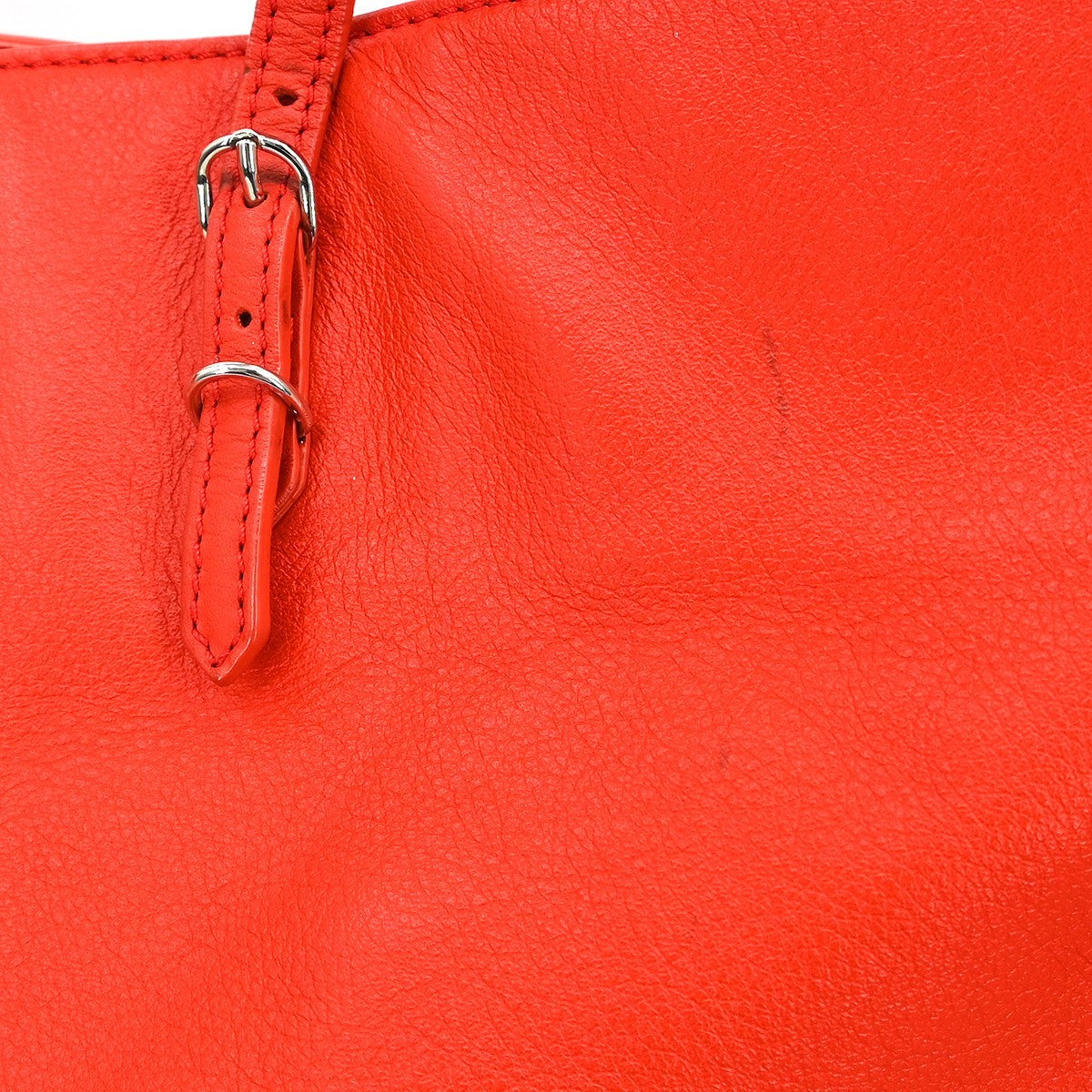 Balenciaga City Classic Studs Highlight Bag Leather Red Leather Tote Bag