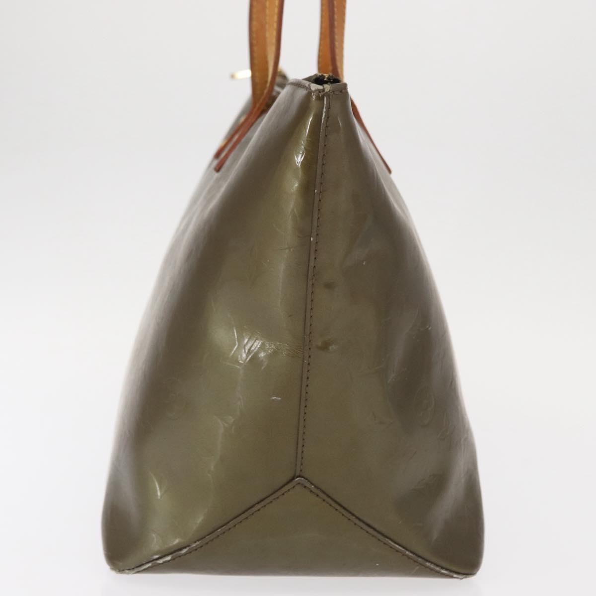 Louis Vuitton Bellevue Handbag Monogram Vernis Brown Patent_Leather Tote Bag