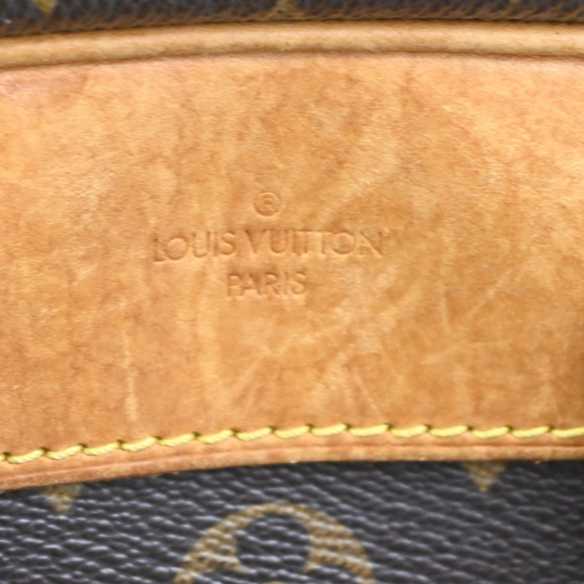Louis Vuitton Trouville Handbag Monogram Canvas Brown Canvas Handbag