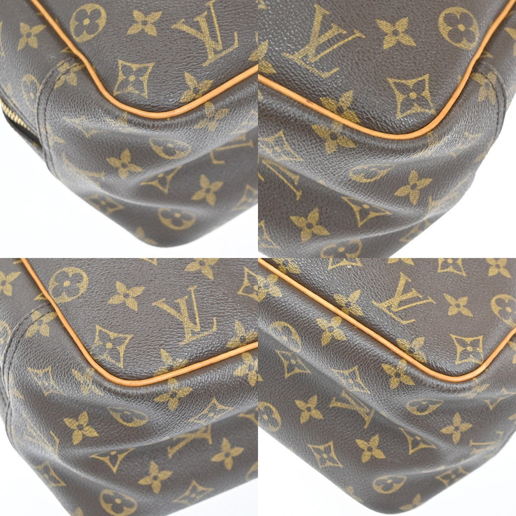 Louis Vuitton Deauville Handbag Monogram Canvas Brown Canvas Handbag