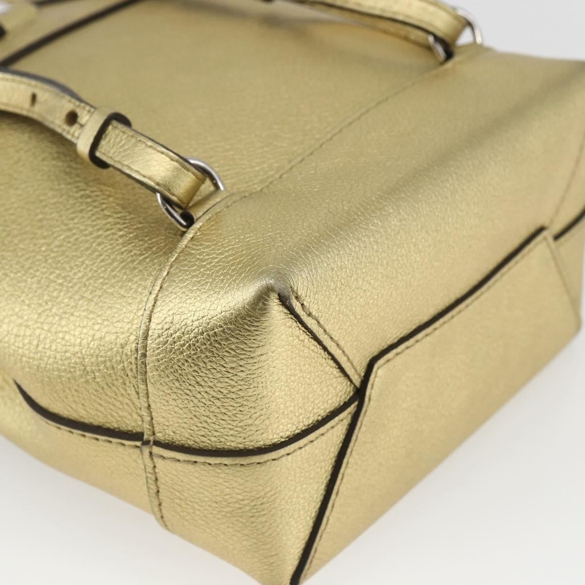 Louis Vuitton Lockme Backpack Leather Gold Leather Backpack Bag