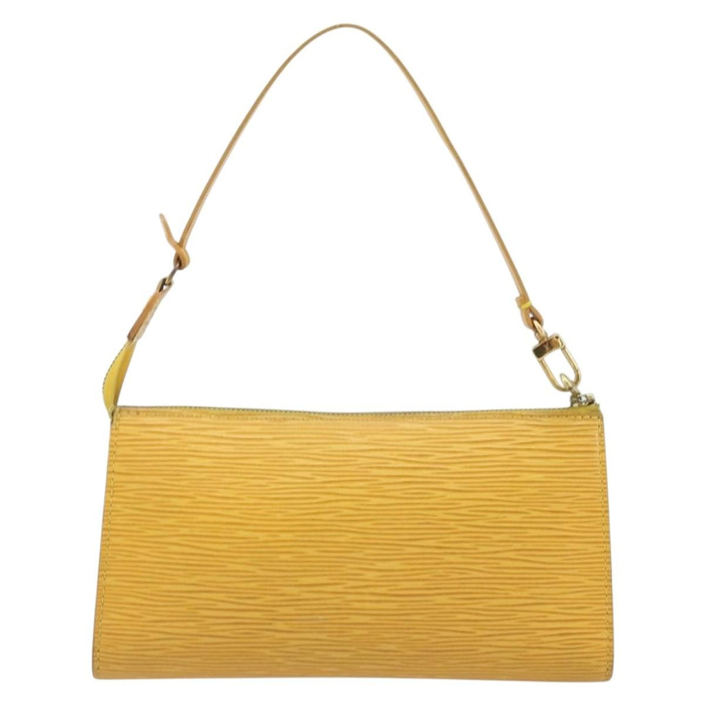 Louis Vuitton Pochette Accessoires Epi Leather Yellow Leather Clutche & Pouche Bag