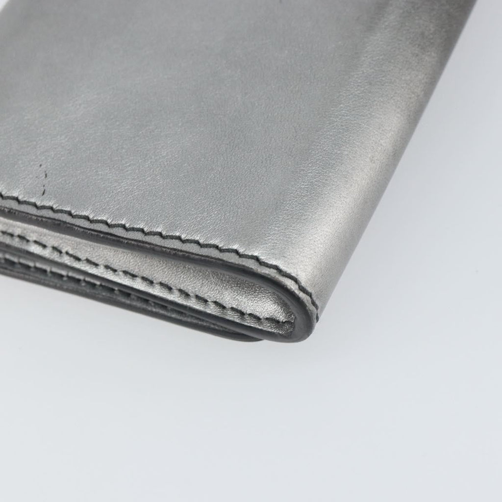 Christian Dior J'adior Croisiere Chain Wallet Leather Silver Leather Clutche & Pouche Bag (Pre-Owned)