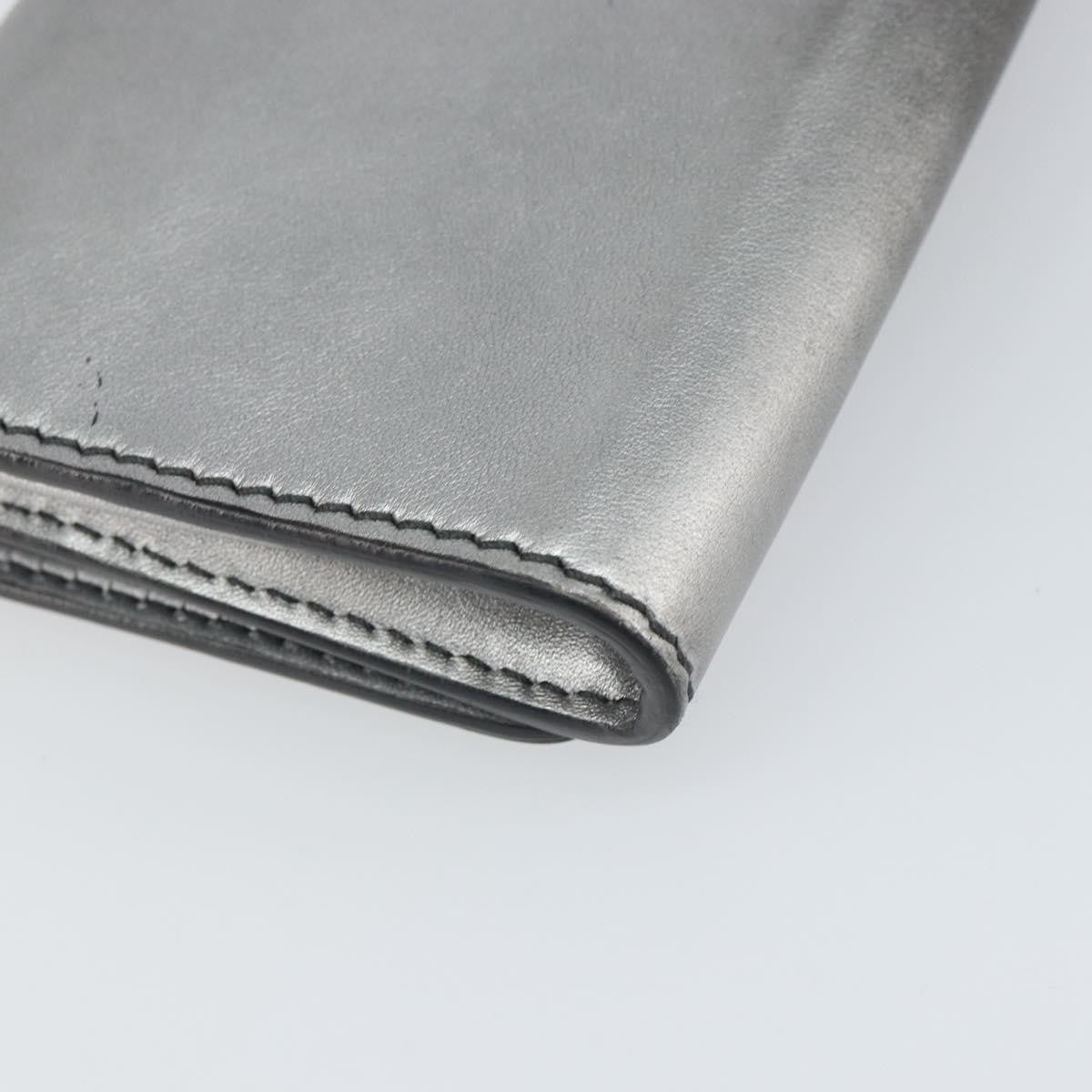 Christian Dior J'adior Croisiere Chain Wallet Leather Silver Leather Clutche & Pouche Bag (Pre-Owned)