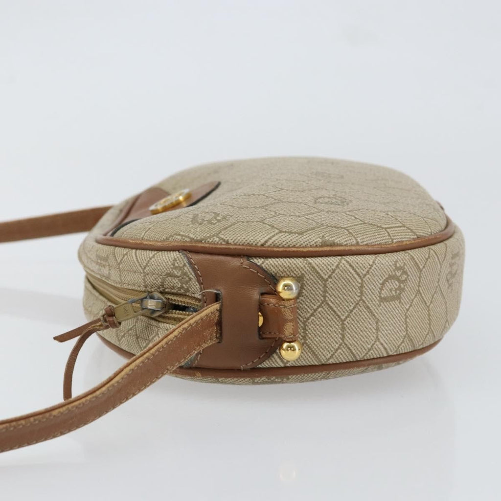 Christian Dior Vintage Honeycomb Shoulder Bag Canvas Beige Canvas Shoulder Bag Bag (Pre-Owned)